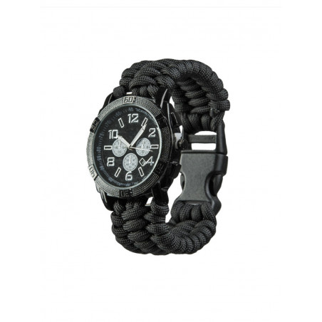 Montre bracelet paracorde noir Montre bracelet paracorde noir