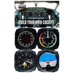 Set instruments de  Cockpit : 4 pcs.