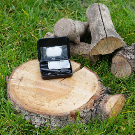 Ensemble pierre à feu magnésiu