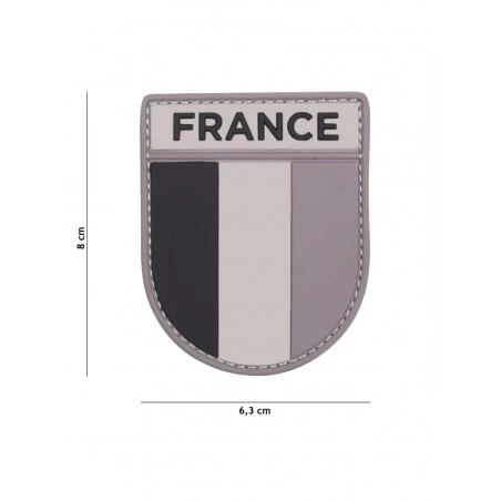 Ecusson France PVC - Gris