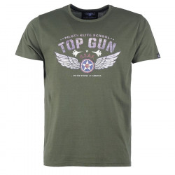 T Shirt Maverick TOP GUN - Vert