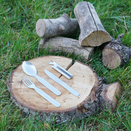 Kit de couvert camping Couteau fourchette cuillère
