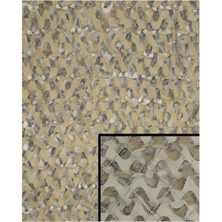 Filet de Camouflage Desert avec Maillage 1m x 1m Échantillon
