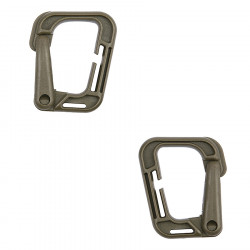 Lot de 2 mousquetons grimloc JFO09