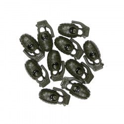 Bouchons tactiques de cordon :set  de 10 pcs.