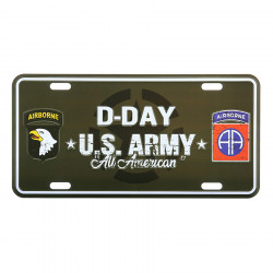 Plaque d\'immatriculation D-Day Allied Star