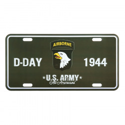 Plaque d\'immatriculation D-Day 1944 101st Airborne
