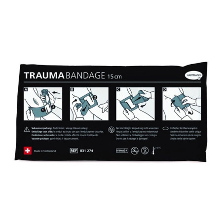 Bandage pansement israélien compressif militaire HARTMANN