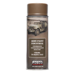 Peinture militaire bombe aérosol - US OLIVE 1942