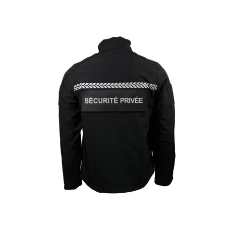 Veste softshell sécurité privée bandes HV SAFETEK - GK PRO