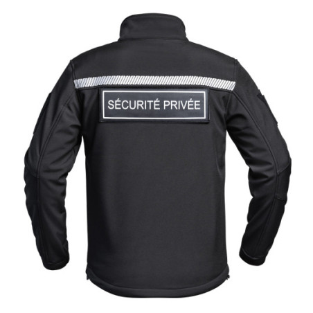Veste Softshell SÉCU-ONE HV-TAPE Sécurité Privée noir A10 Equipment