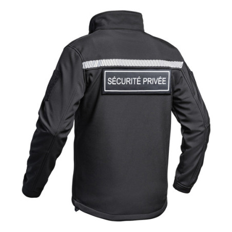 Veste Softshell SÉCU-ONE HV-TAPE Sécurité Privée noir A10 Equipment