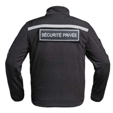 Veste Polaire SÉCU-ONE HV-TAPE Sécurité Privée noir A10 Equipment