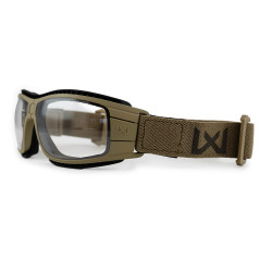 Masque de protection balistique pliable Lynx tan écrans fumé/incolore Wiley x