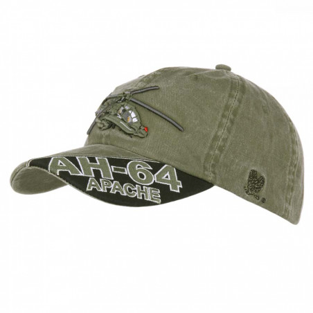 Casquette de Baseball : AH-64 Apache , délavée