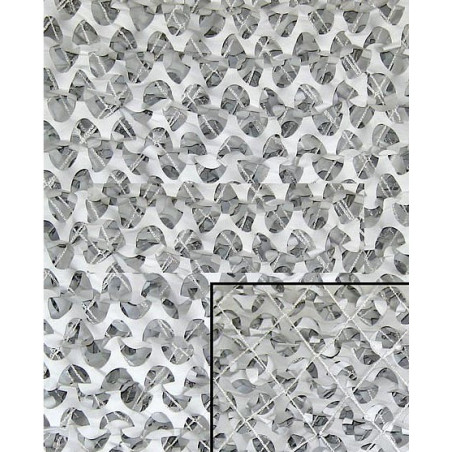 Filet Camouflage Blanc avec maille 6mX3m