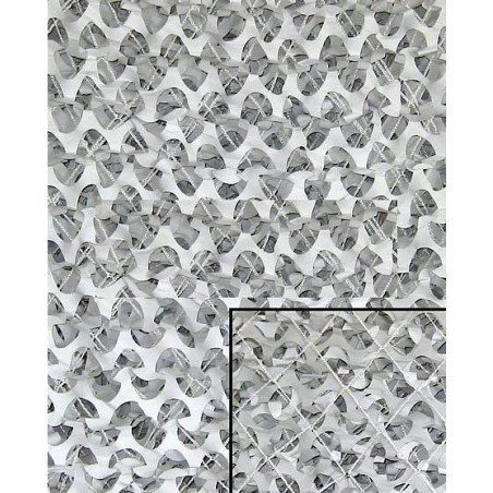 Filet Camouflage Blanc Avec Maille 6mx3m