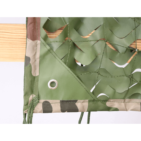 Grand filet voile ombrage renforcée 7,5X7,5 - CAMOUFLAGE CE