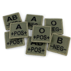 Patch Groupe Sanguin Brode - Vert OD