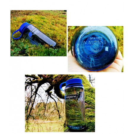 NALGENE Bouteille 1L grande ouverture 100% sans BPA - BLUE