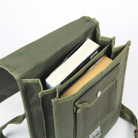 Sacoche bandoulière Vintage toile armée polonaise 80's