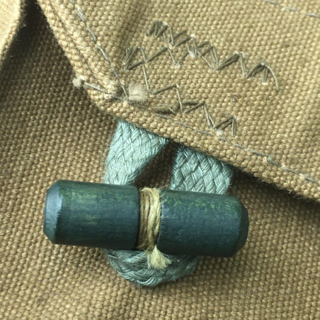 Sacoche bandoulière bouton bois Vintage Originale Armée Tchèque 60's