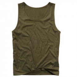 Lot 10 Débardeurs marcel 100% coton vert olive - TXL