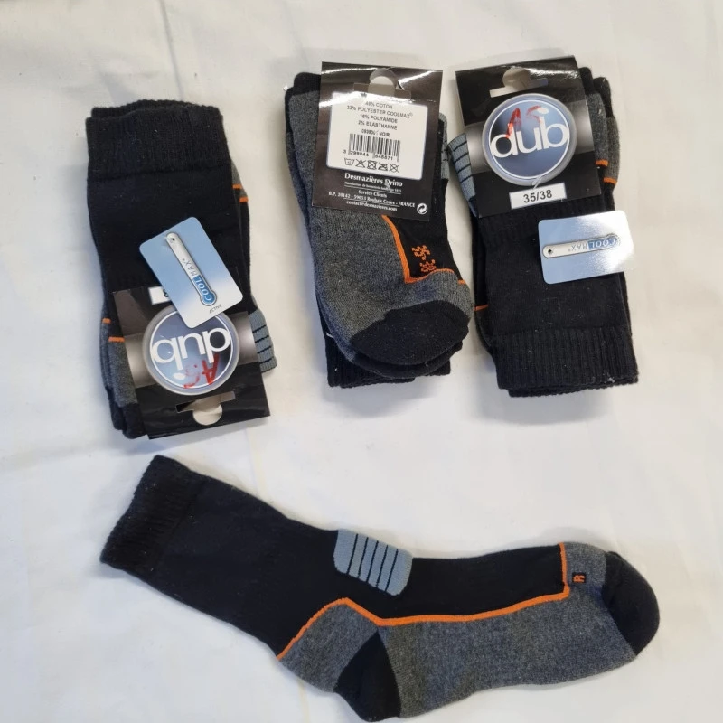Lot De 3 Paires De Chaussettes Artengo Blanches - Taille 35-38, Mi-mollet, Coton, Neuves