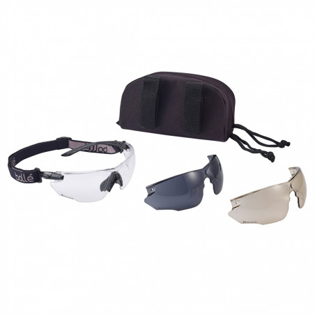 Lunettes  Bollé combat kit- platinum (cobatkitn)
