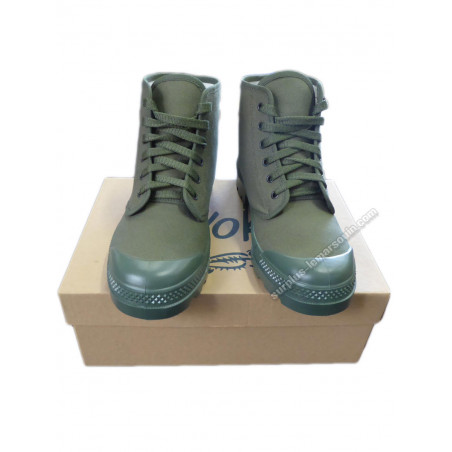 Chaussure de brousse en toile coton - kaki