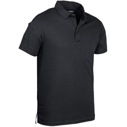Polo Tactique Manches Courtes QuickDry - Noir