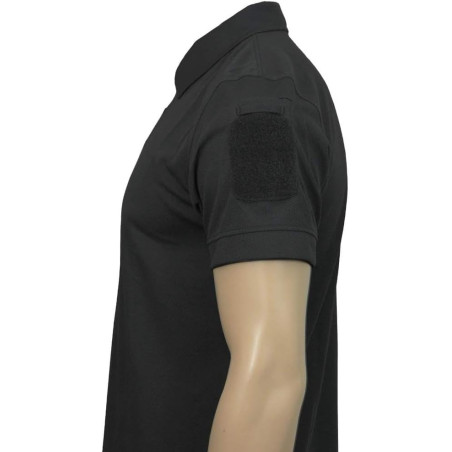 Polo Tactique Manches Courtes QuickDry - Noir