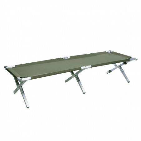 Lit de camp militaire pliable Aluminium Léger / Robuste