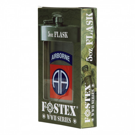 Flasque en métal 5 oz 82nd Airborne acier stainless