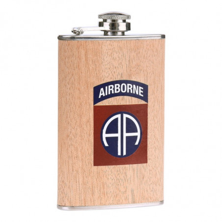 Flasque en métal 5 oz 82nd Airborne acier stainless