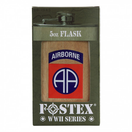 Flasque en métal 5 oz 82nd Airborne acier stainless
