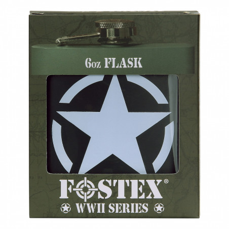 Flasque en métal 6 oz US Army Star acier stainless