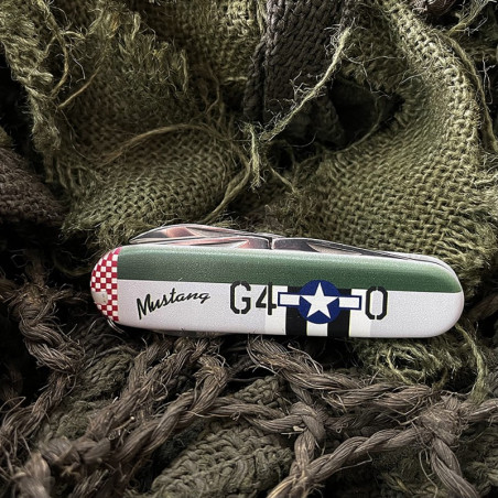Couteau de poche avec empreinte P-51 Mustang