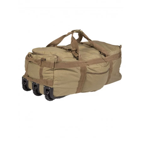 Sac de transport militaire 3 roulettes couleur TAN