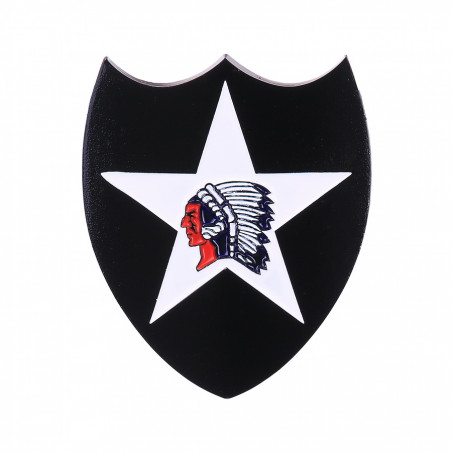 Logo en métal de la 2nd Infantry Division
