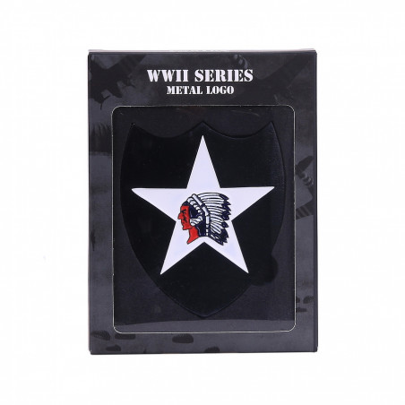 Logo en métal de la 2nd Infantry Division