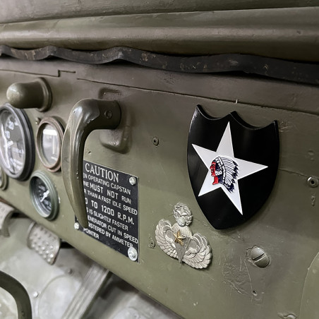 Logo en métal de la 2nd Infantry Division