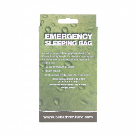 Sac de couchage d'urgence BCB.CL520