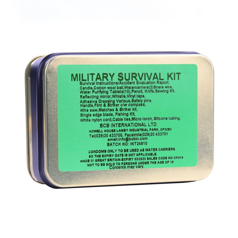 Kit De Survie Militaire US Vintage – 1993 – Neuf Ancien Stock – Sac Anti-bug MIL-B-131H