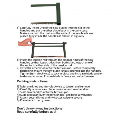 Scie démontable Bushcraft