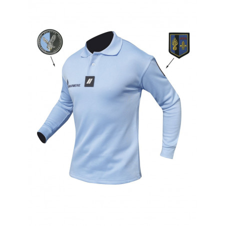 Polo Gendarmerie léger Cool Dry Manches Longues - Homme