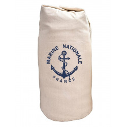 Sac paquetage inscription Marine Nationale GM - BLANC