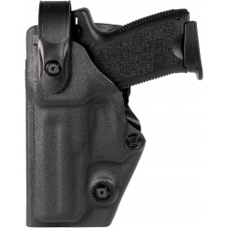 Holster gaucher Vegatek Top VKT8 noir pour GLOCK 17/19/22/23 Vega