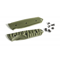 Revêtement manche de rechange pour poignard tactique Maraudeur® G10 vert olive TB Outdoor