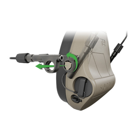 Système de fixation arrière sur casque tactique pour casque anti-bruit Suprême T2/X2 BT Sordin